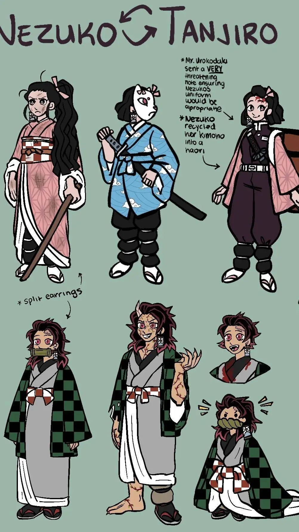 ai character: 《 KNY SWAP AU! 》 background