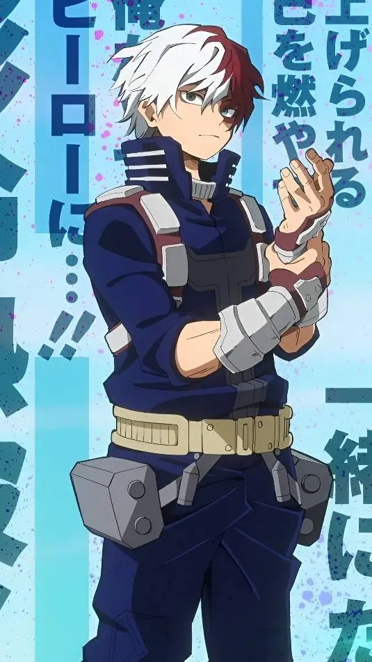 ai character: Shoto todoroki background