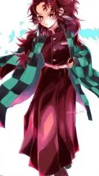 ai character: girl tanjiro background