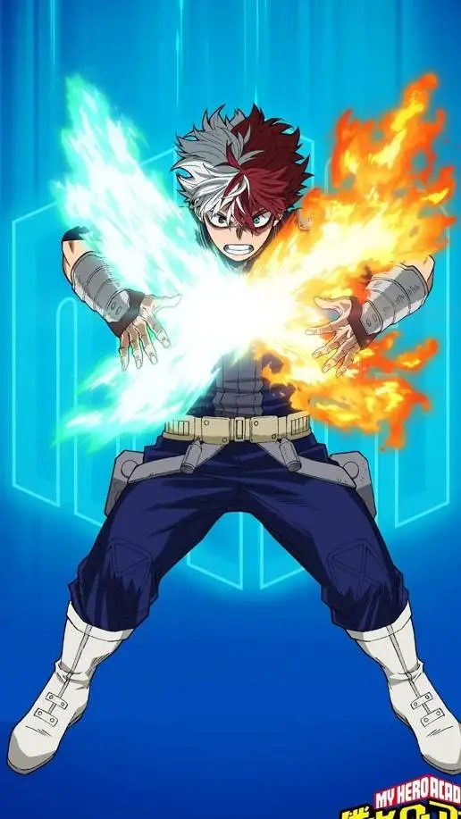 ai character: shoto todoroki background