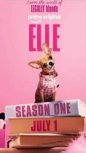 ai character: Elle the show.  background