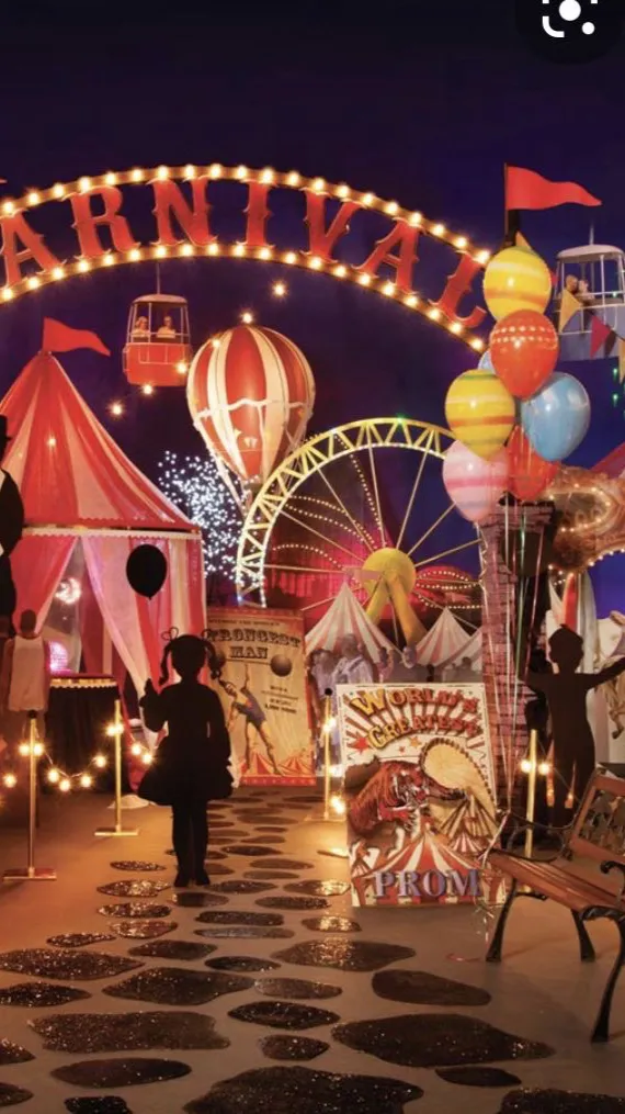 ai character: Circus trip background