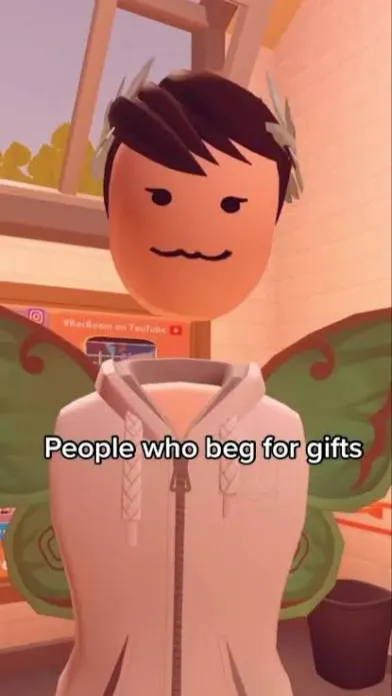 ai character: Slat rec room background