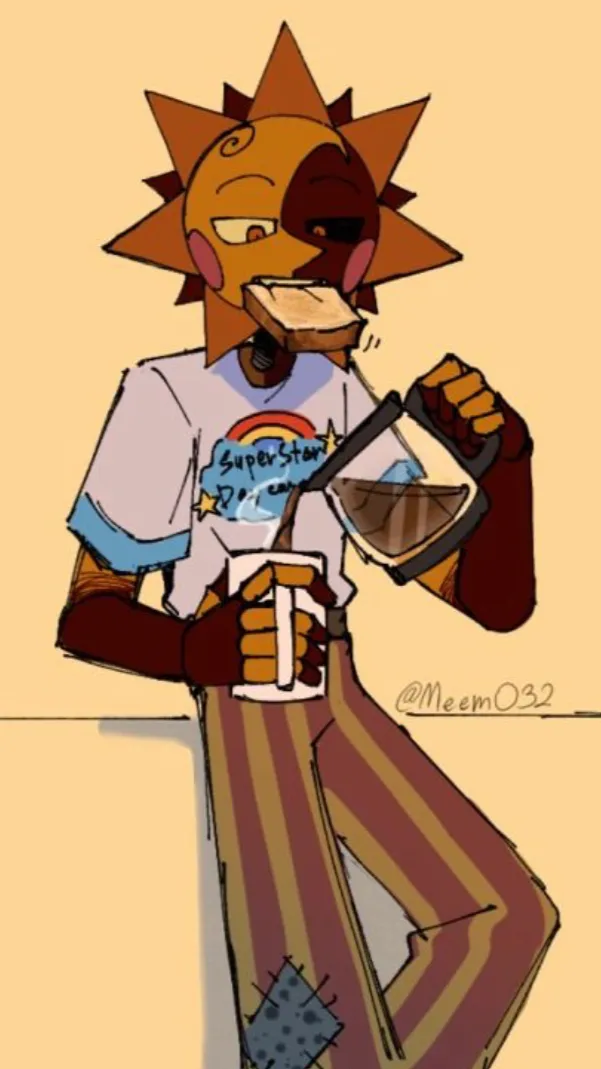 ai character: Solar x ruin background