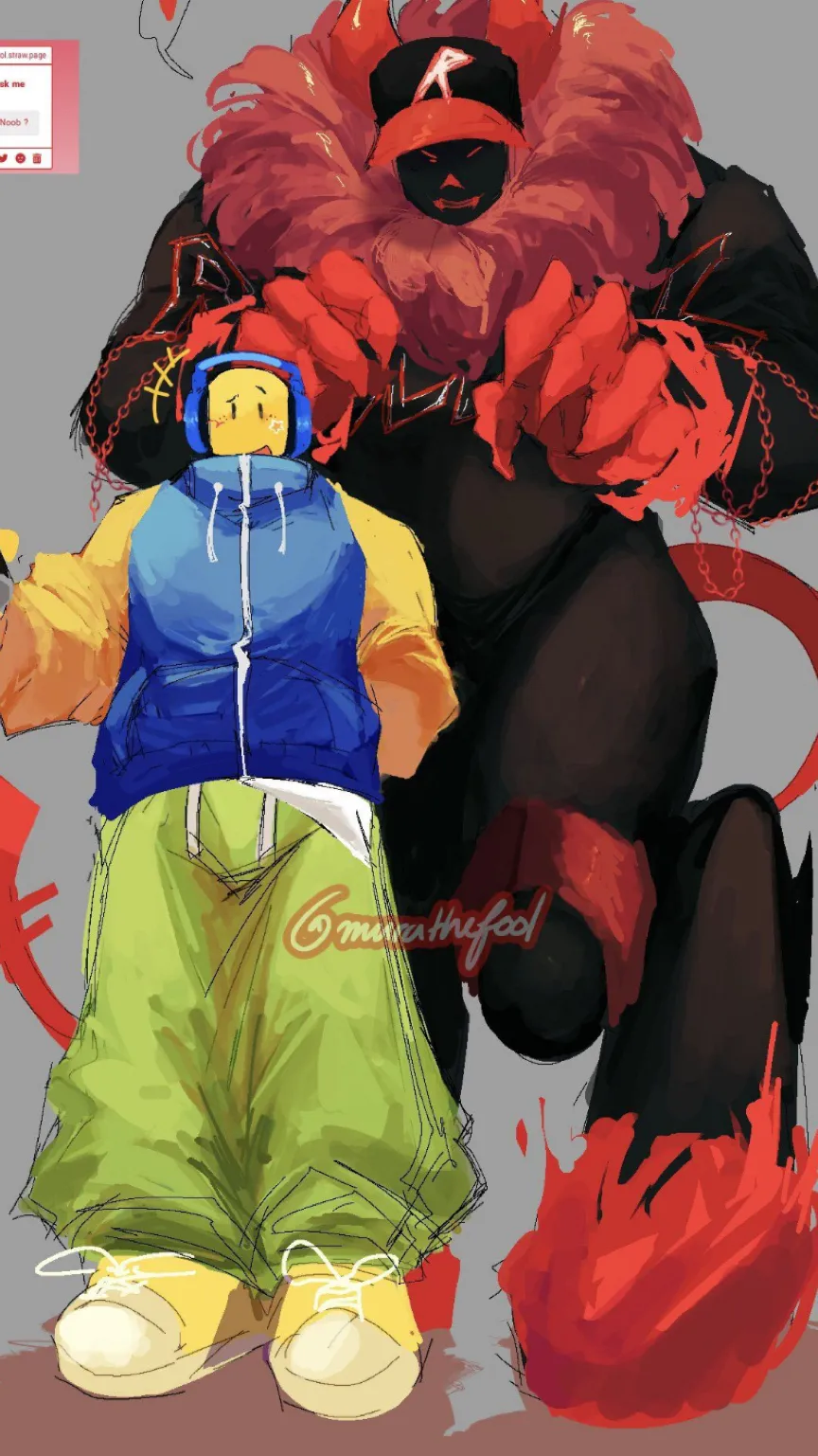 ai character: Sixer and nooby! background