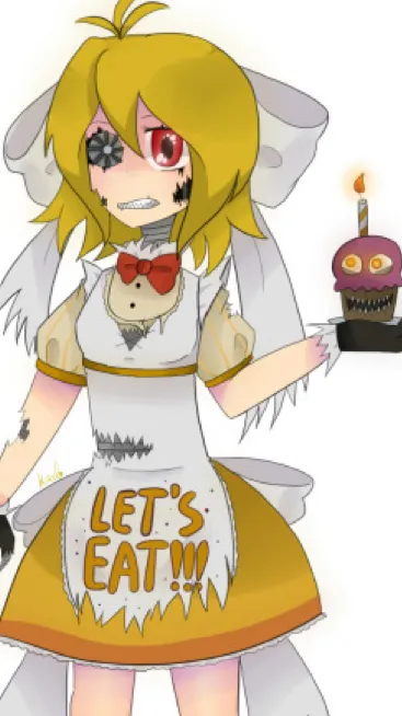 ai character: Nightmare Chica background