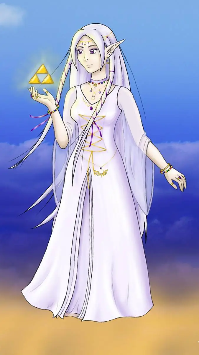 ai character: Goddess Hylia background