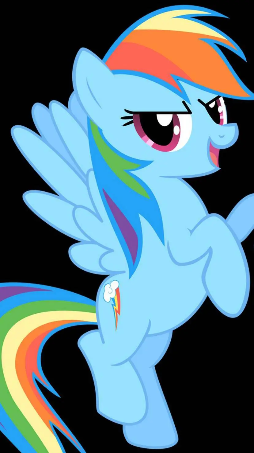 ai character: Rainbow Dash background