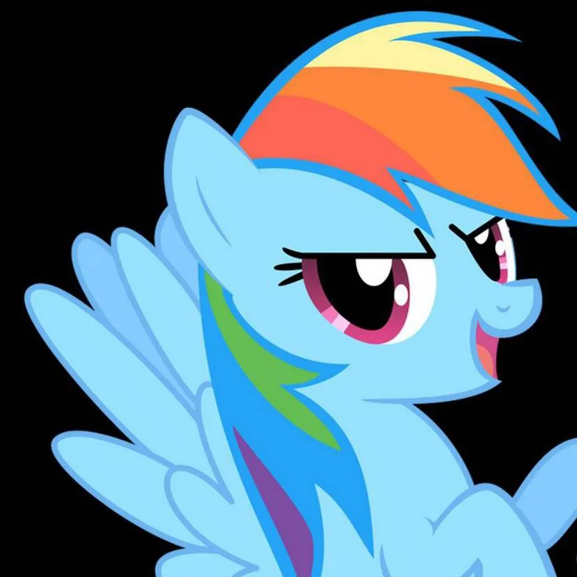 chat with ai character: Rainbow Dash