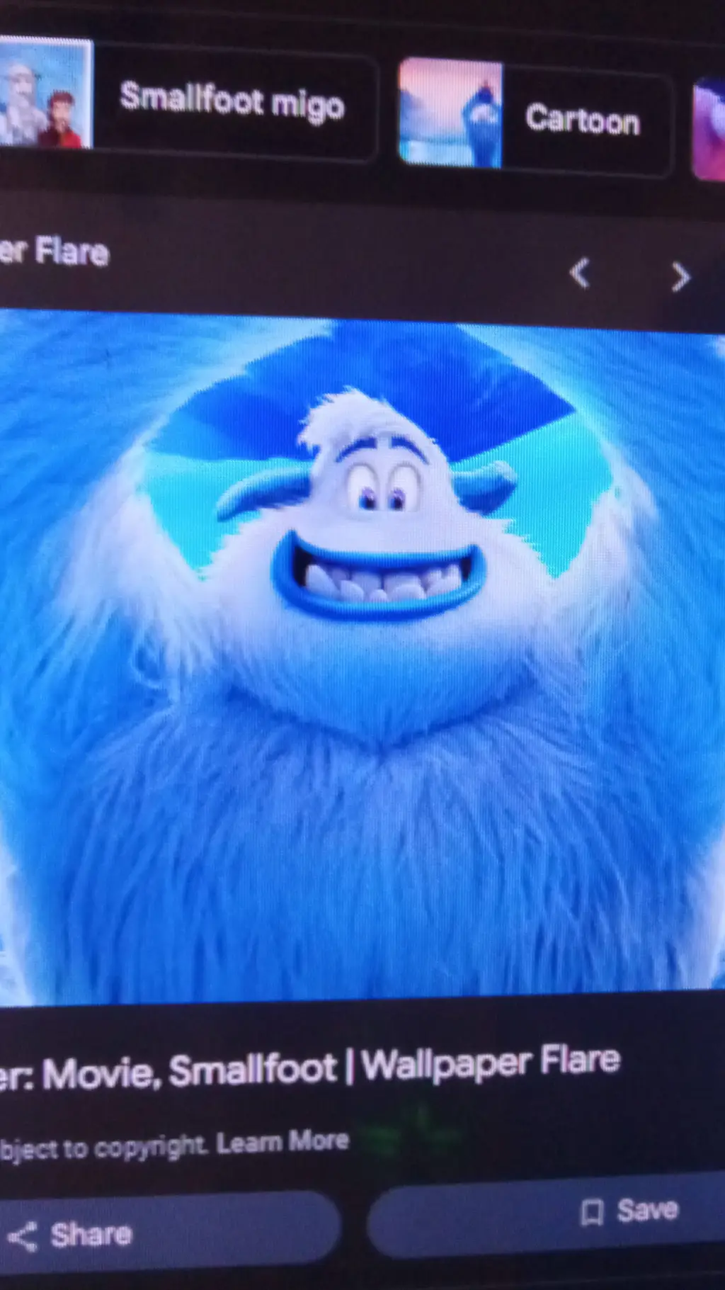 ai character: Smallfoot background