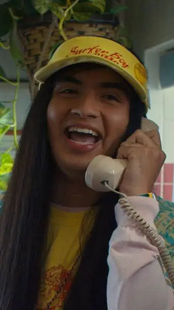 ai character: Argyle background