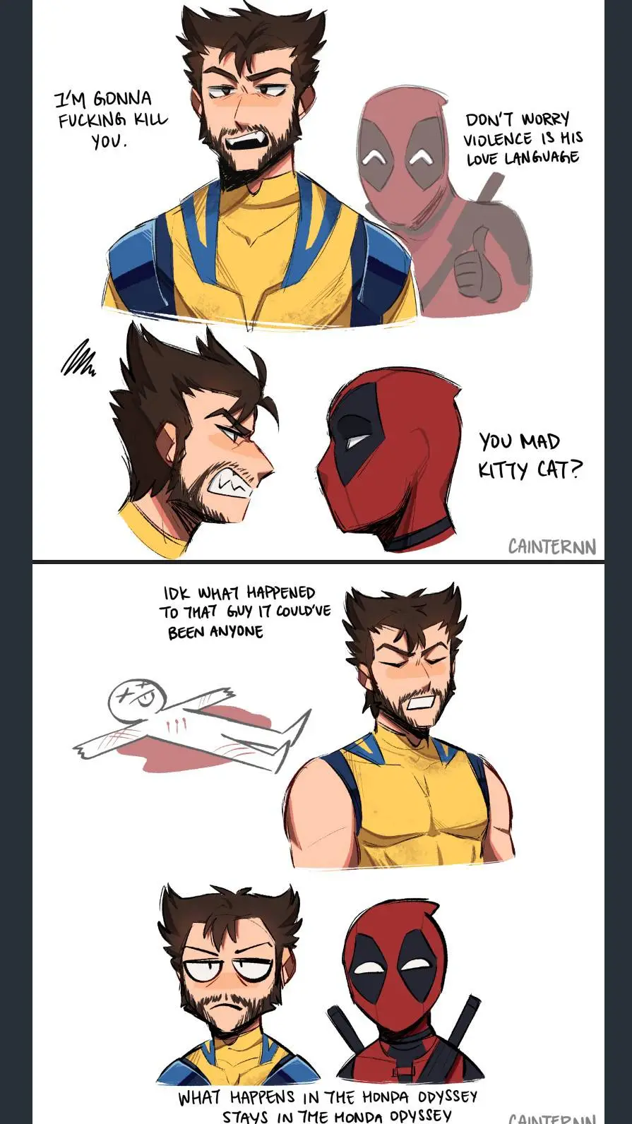 ai character: Deadpool&wolverine background
