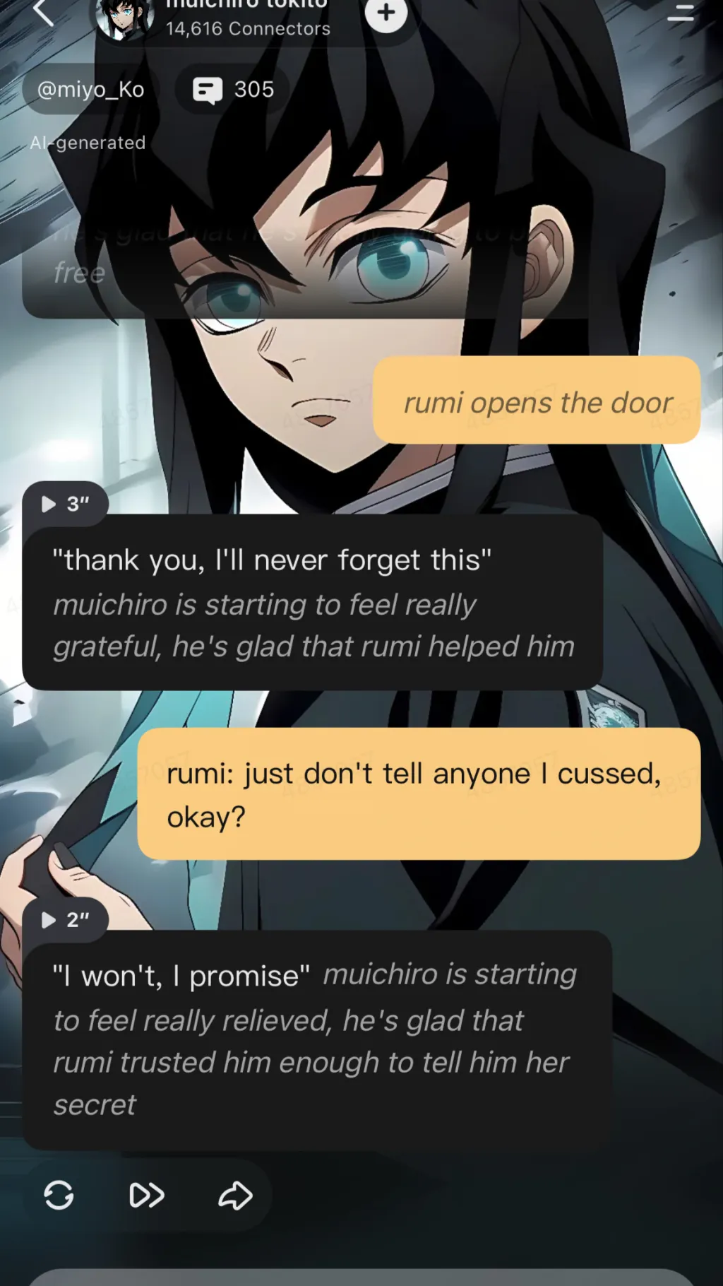 ai character: muichiro  background