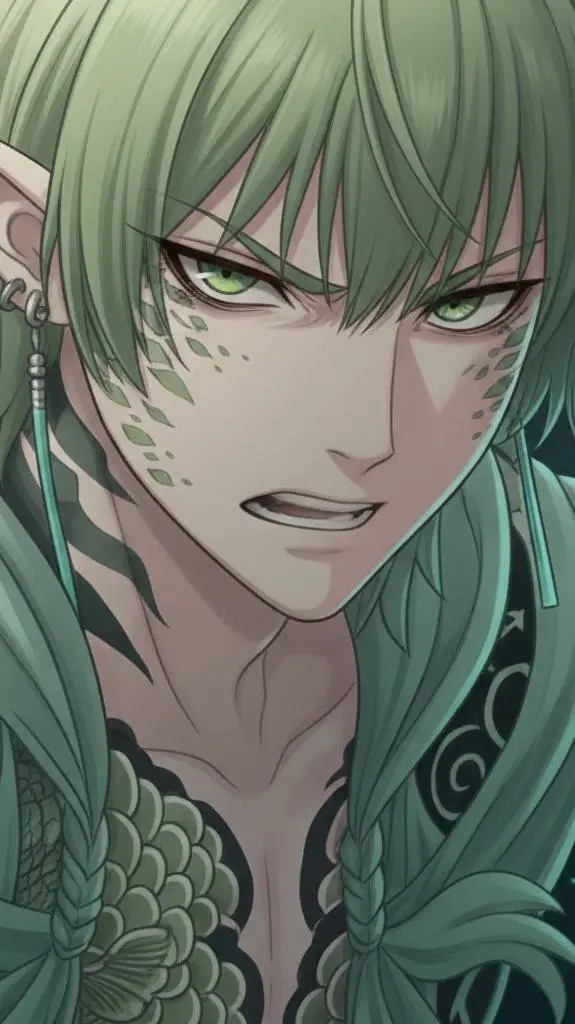 ai character: Koi  background