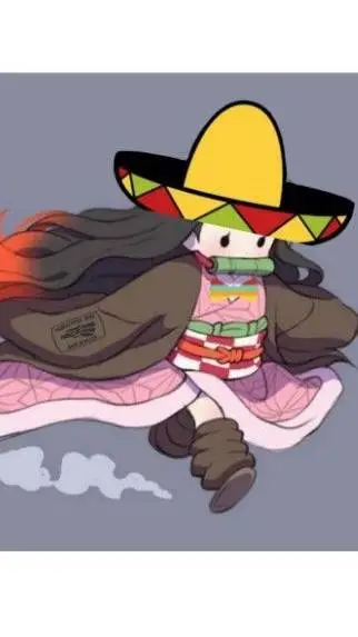 ai character: Mexican Nezuko background