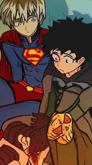 ai character: MHA x DC alternate background