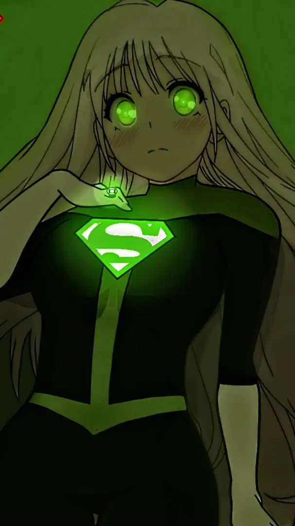 ai character: Supergirl(lantern) background