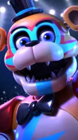 ai character: Glamrock freddy background