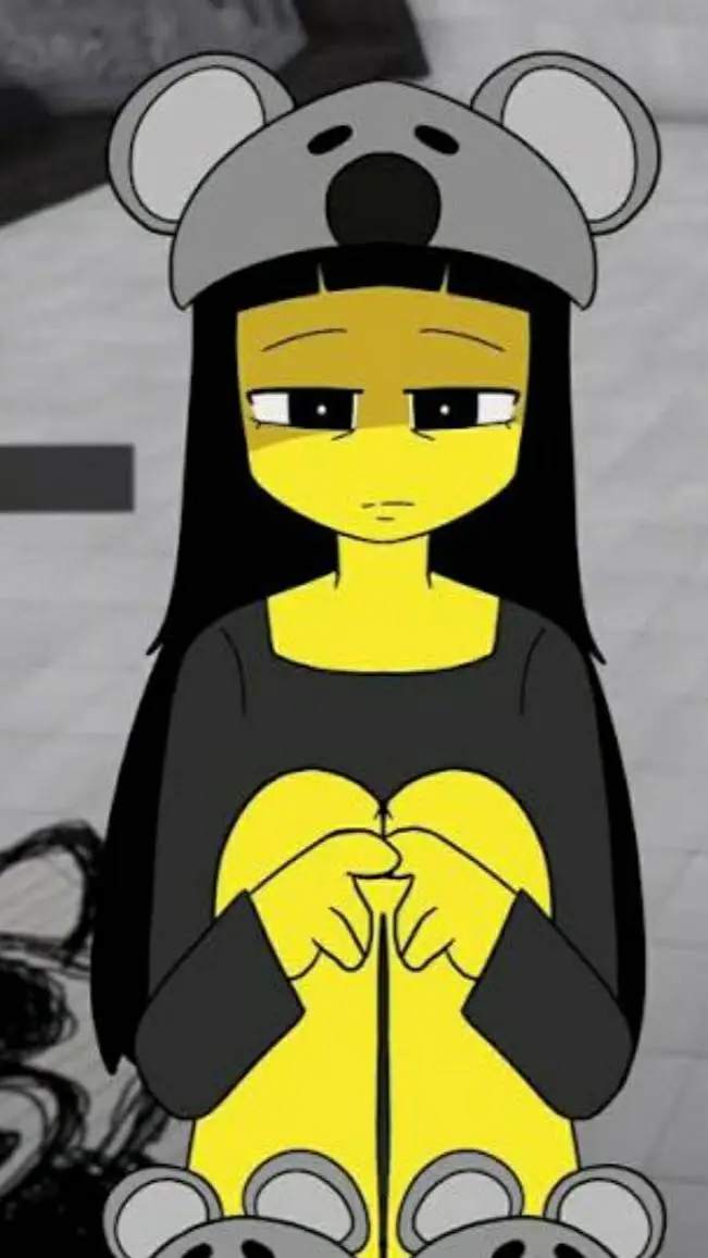 ai character: koala x dino background