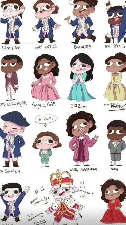 ai character: hamilton wedding! background