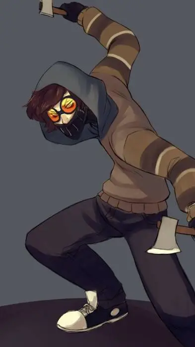 ai character: Ticci Toby  background