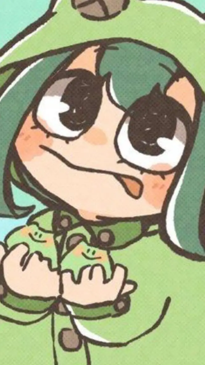 ai character: tsuyu asui  background