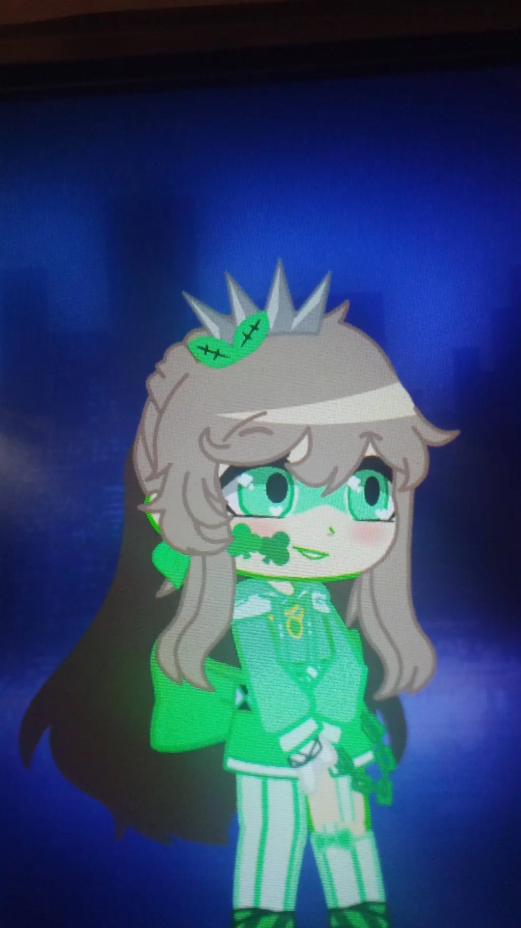 ai character: mint background