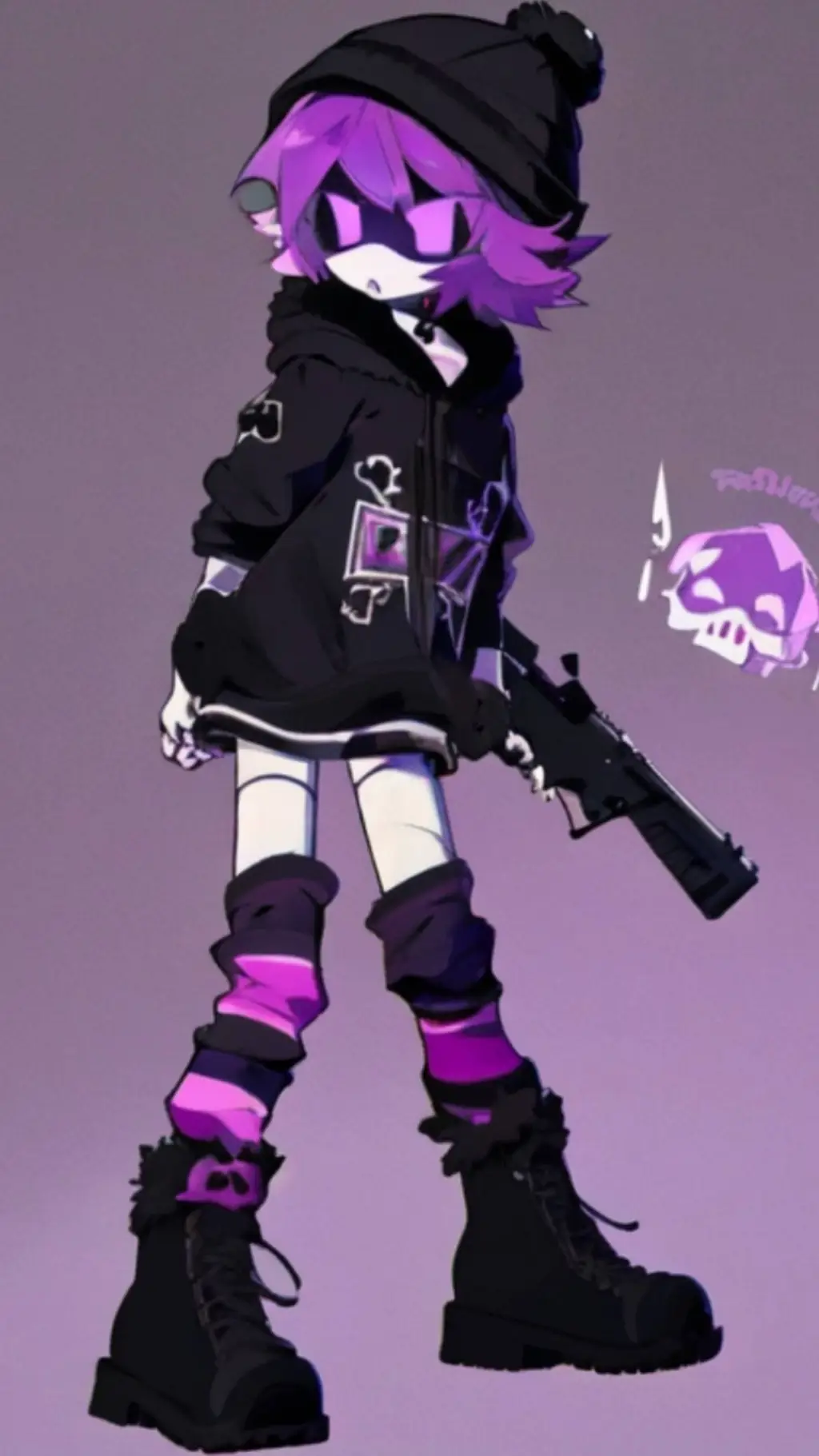 ai character: Uzi background