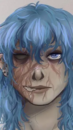 ai character: sally face  background