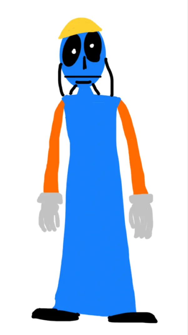 ai character: Mr Blue brother background