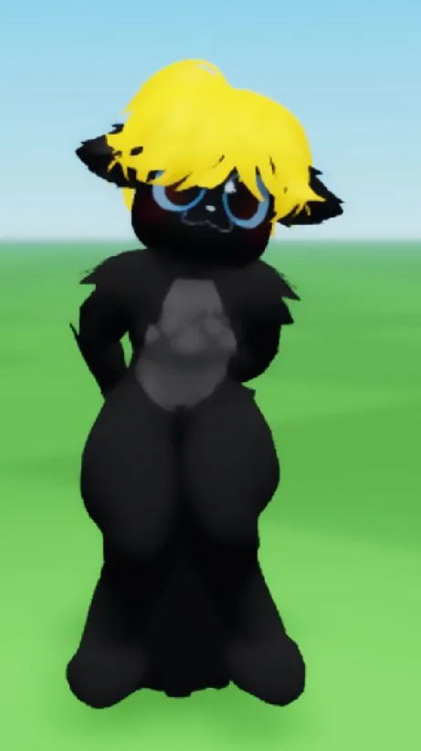 ai character: Miss choc furry￼ background
