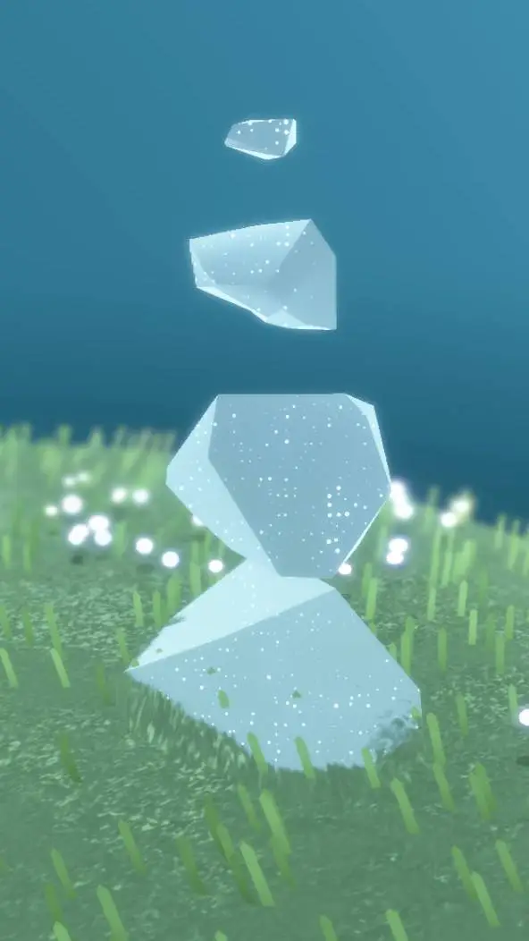 ai character: zen stones background