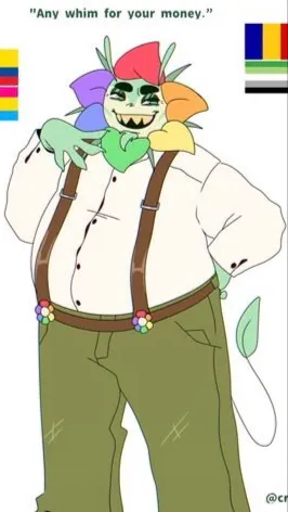 ai character: Chubby dandy background