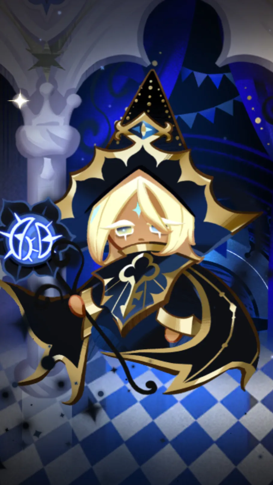 ai character: TR♤♠🖤 background