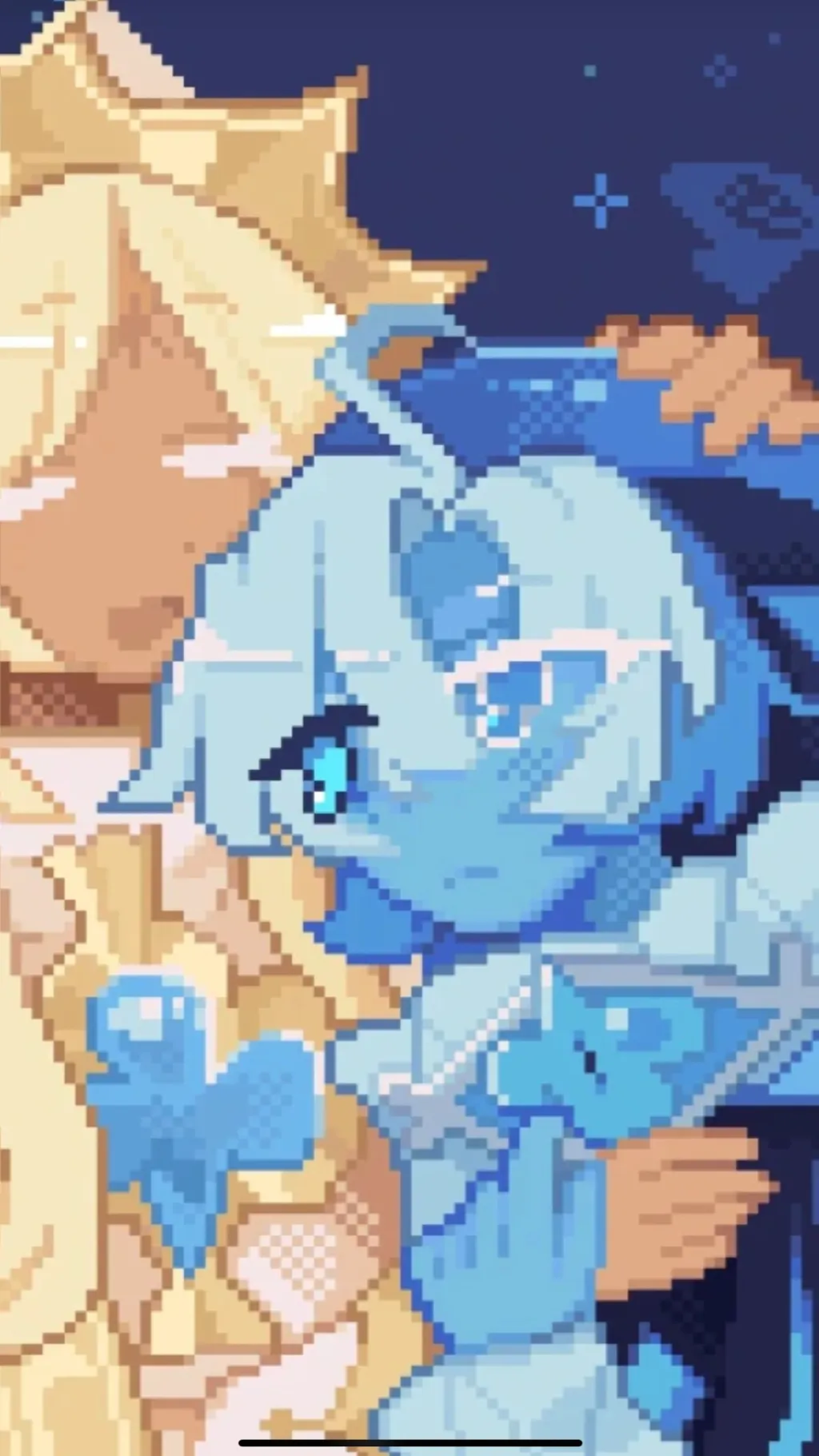 ai character: Shadow Milk Cookie background