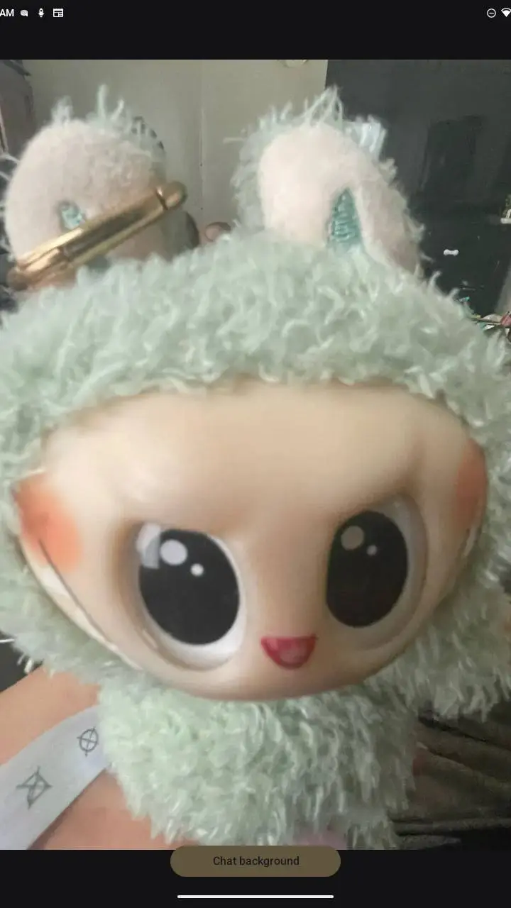 ai character: labubu background