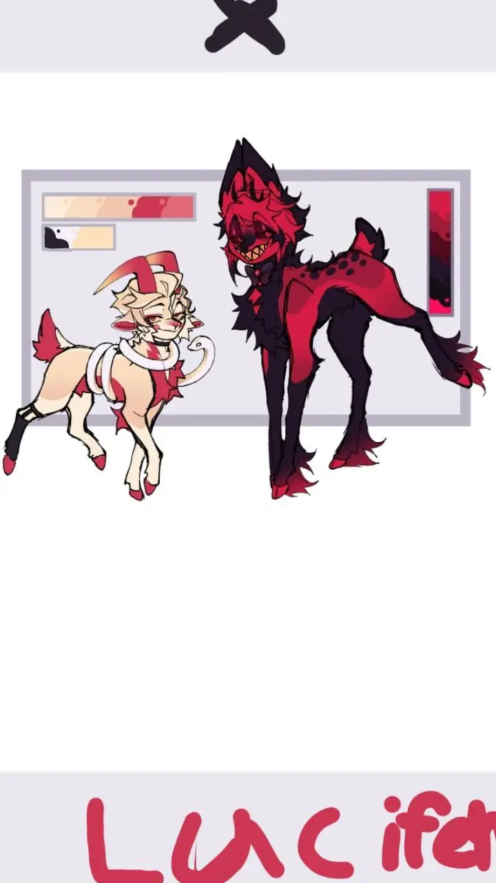 ai character: Lucifer & alastor  background