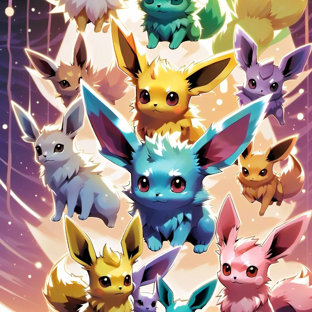 chat with ai character: eeveelutions party
