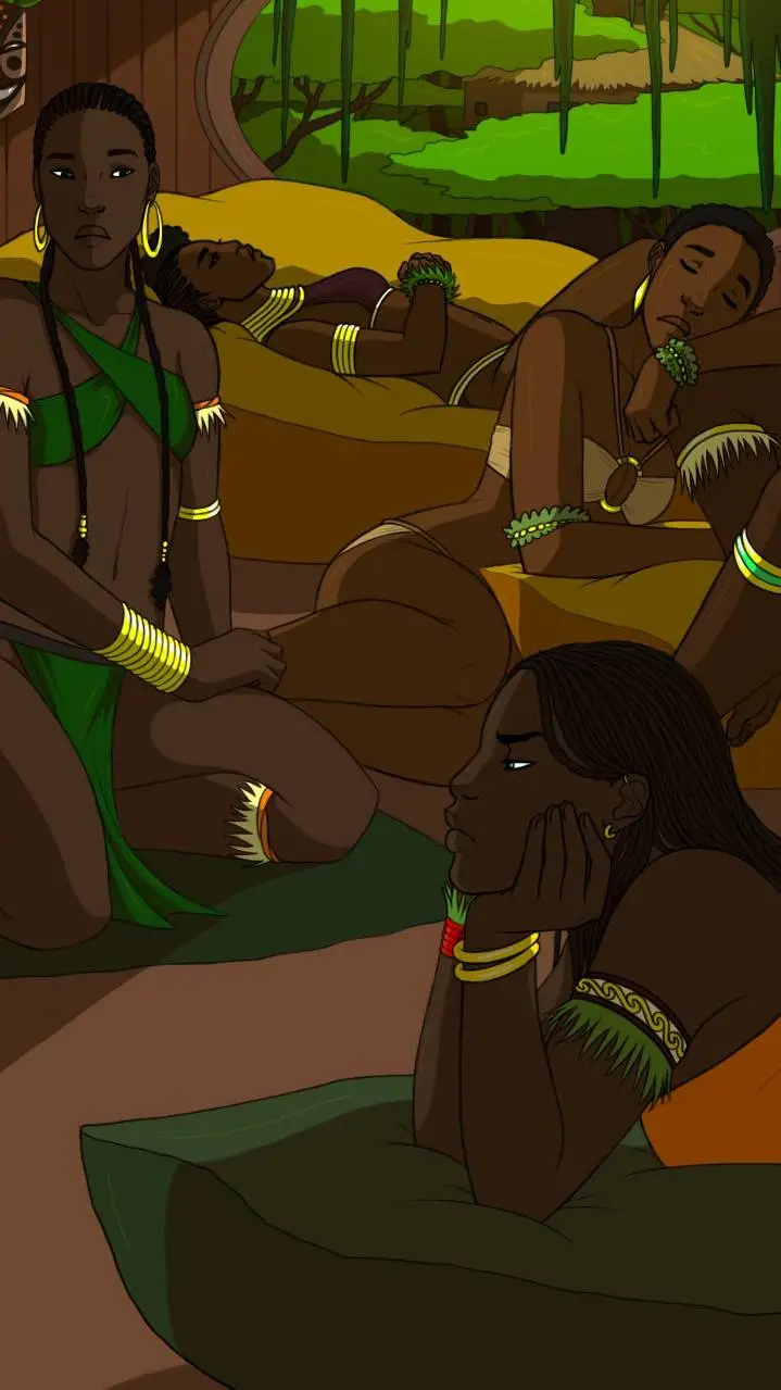 ai character: Tribe Warriors  background