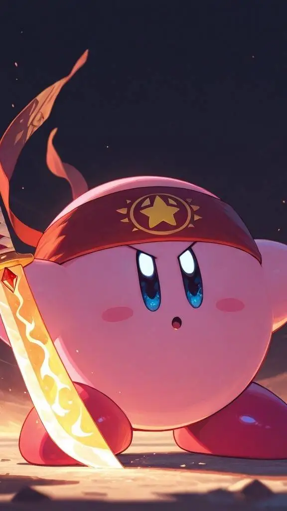 ai character: Fighter Kirby  background