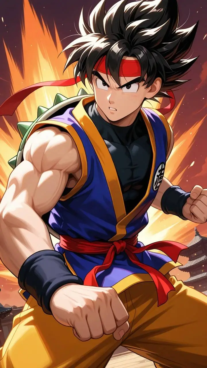 ai character: Goku  background