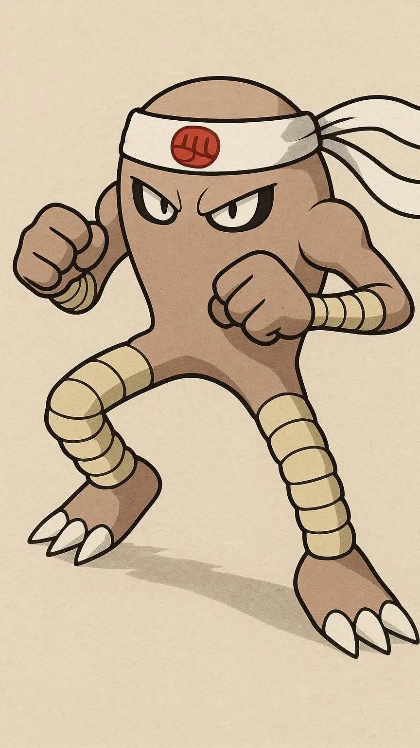 ai character: Hitmonlee  background