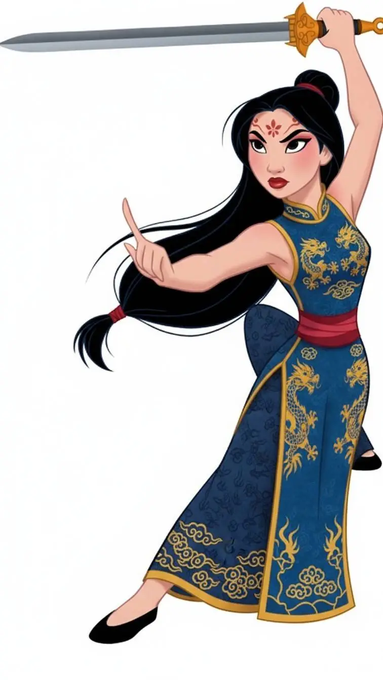 ai character: Mulan  background