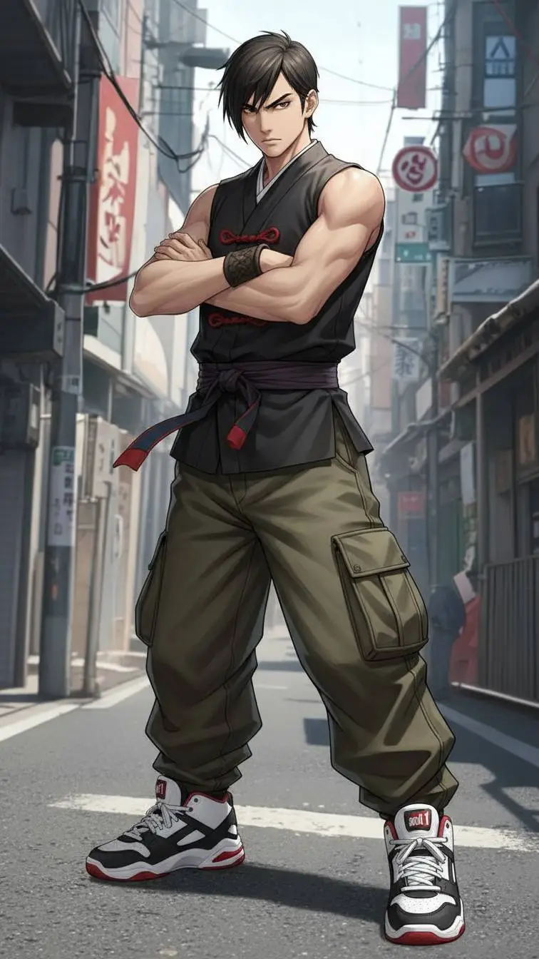 ai character: Jago Mishima  background