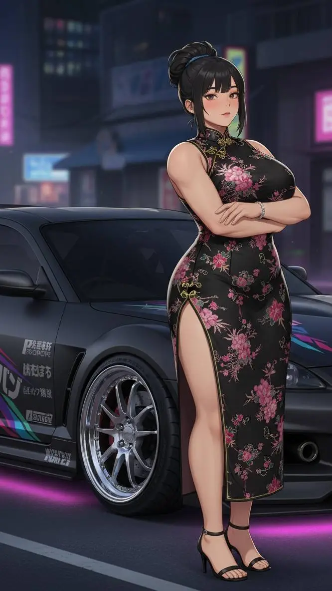 ai character: Sarah Akuji  background