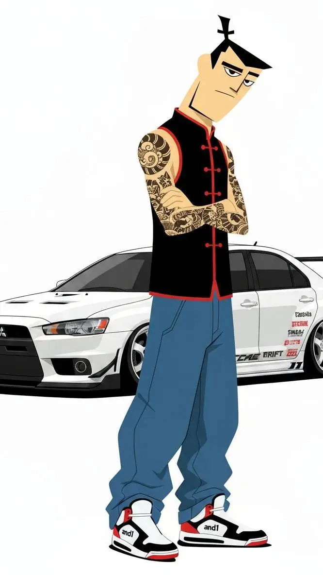 ai character: Samurai Jack  background