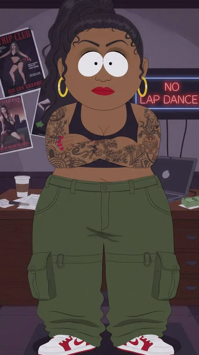 ai character: Naomi  background