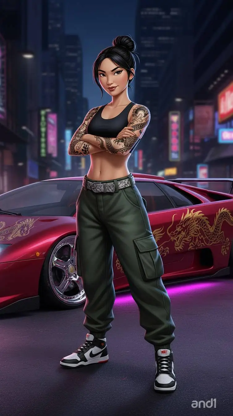 ai character: Fa Mulan  background