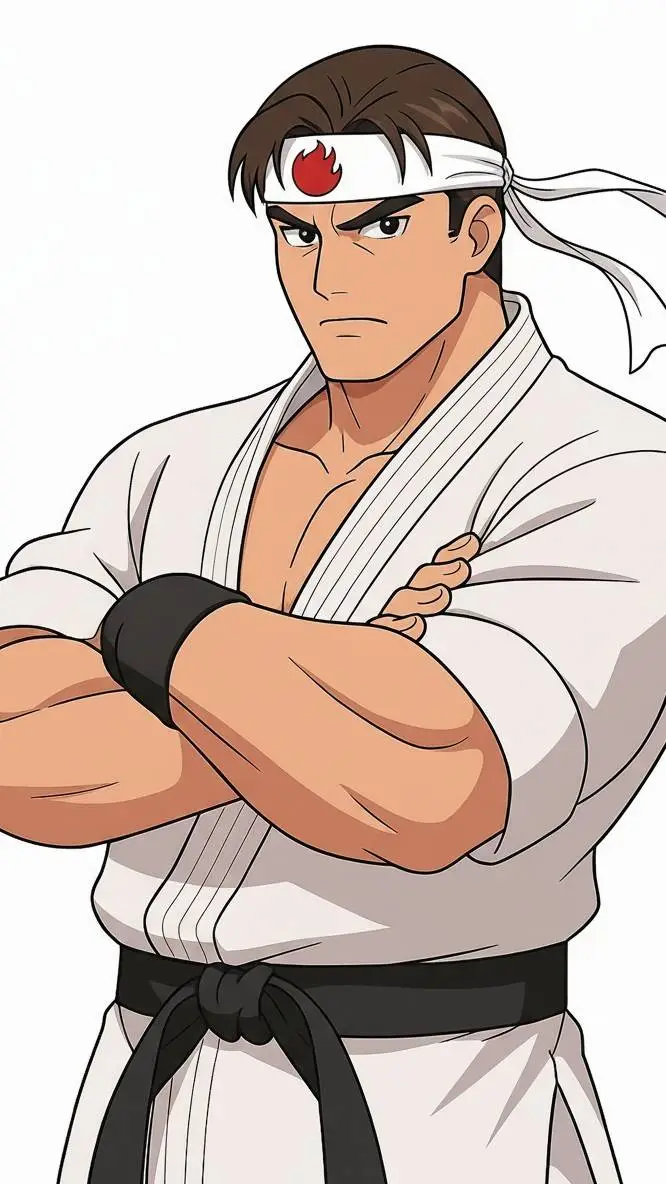 ai character: Takuma Sakazaki  background