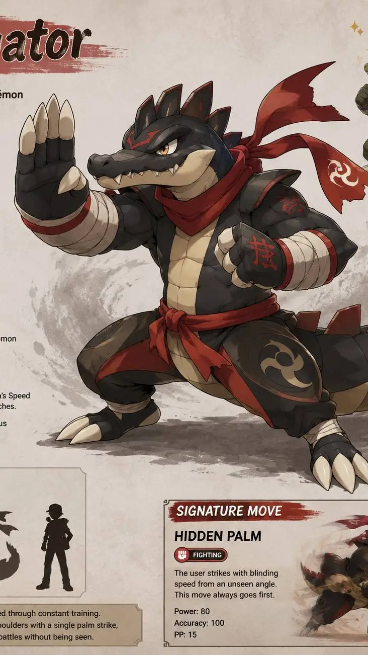 ai character: Ningator  background